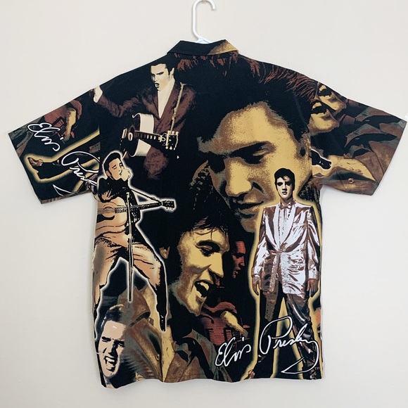 Elvis Presley iconic button down collard mens shirt - Picture 2 of 4